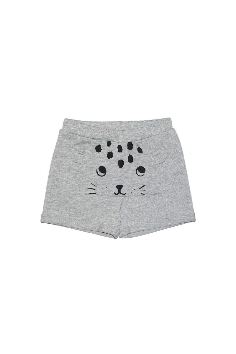 06-24 Months Kangaroo Pocket Shorts - Thumbnail