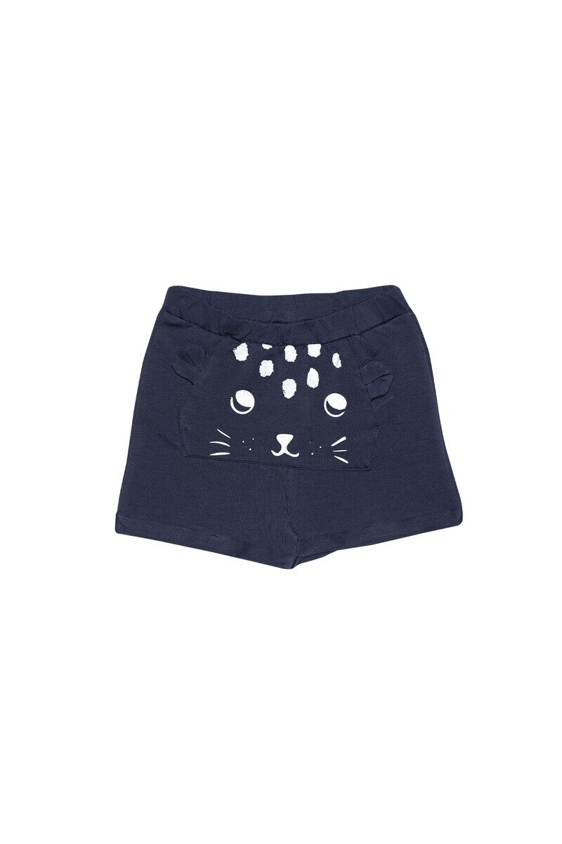 06-24 Months Kangaroo Pocket Shorts - Thumbnail