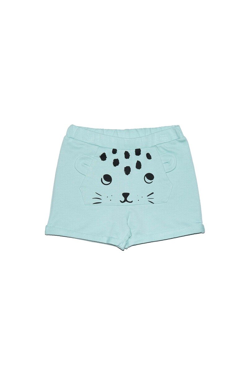 06-24 Months Kangaroo Pocket Shorts - Thumbnail