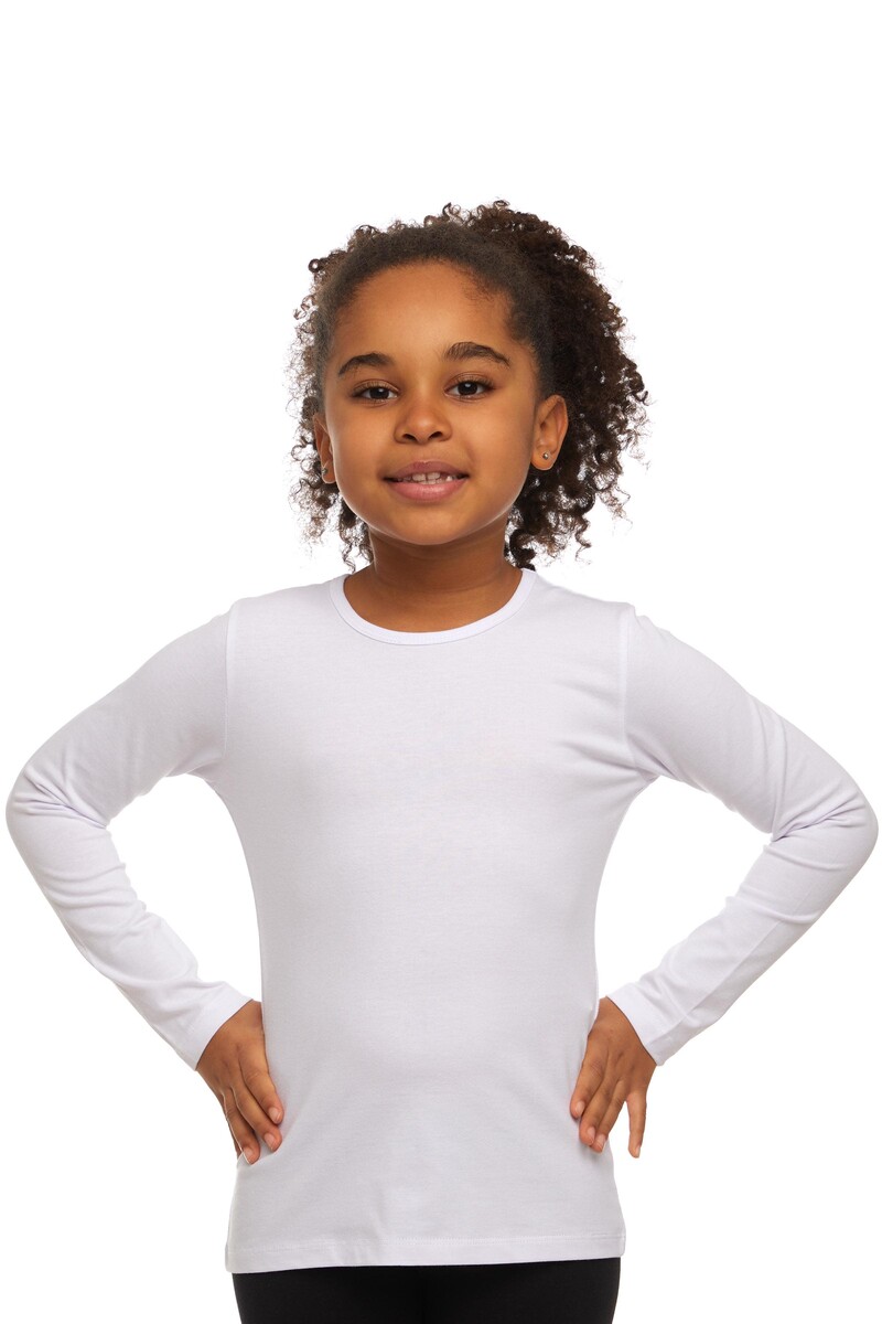 1-4 Ans T-shirt à Manches Longues En Lycra - Thumbnail