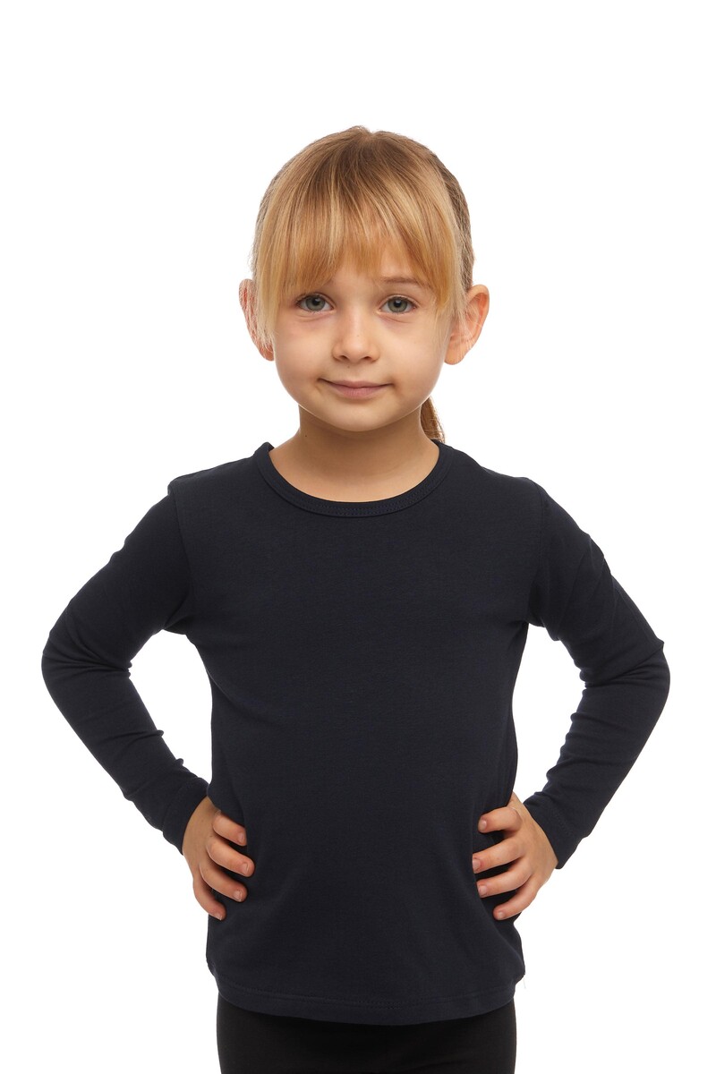 1-4 Ans T-shirt à Manches Longues En Lycra - Thumbnail