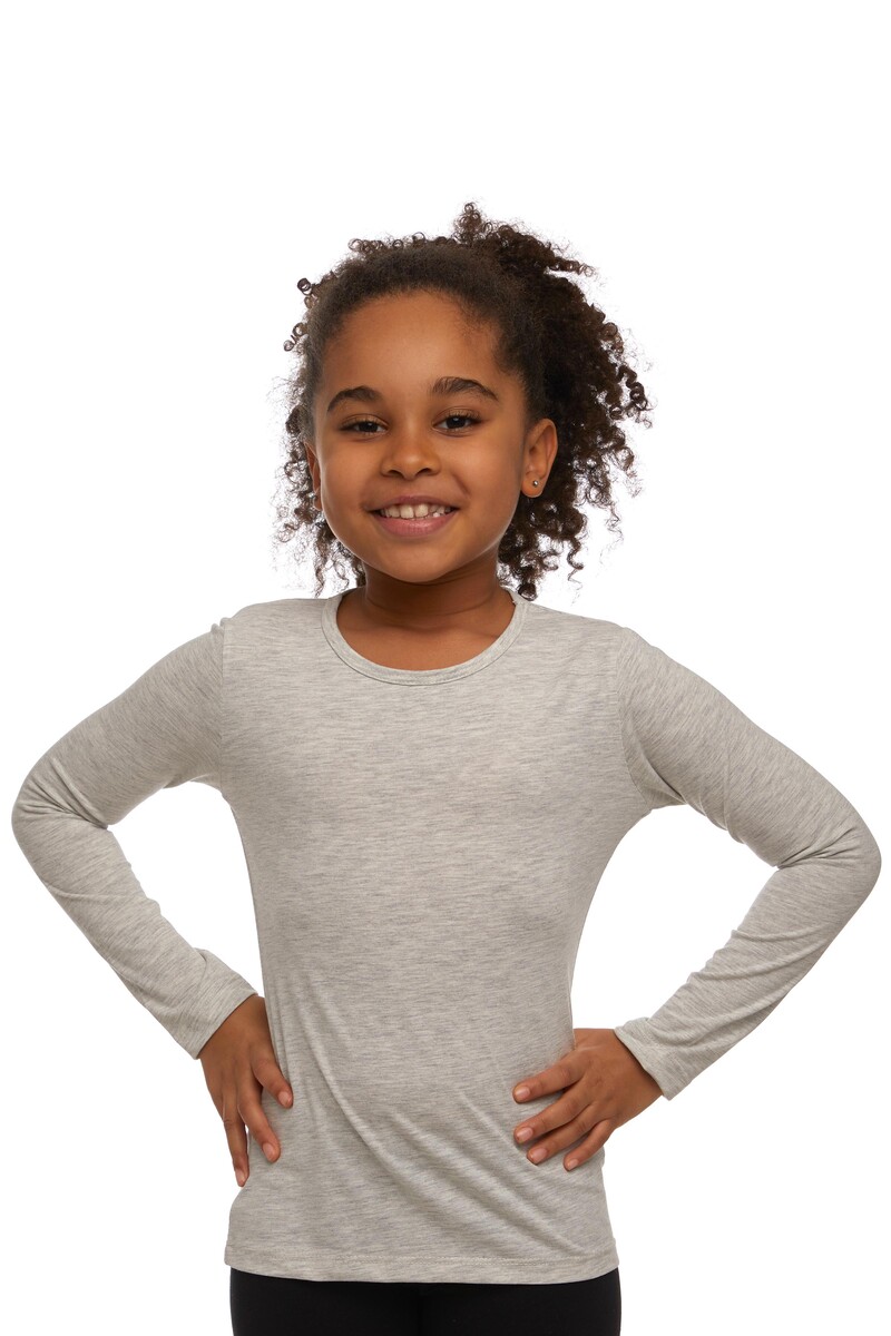 1-4 Years Old Lycra Long Sleeves T-shirt - Thumbnail