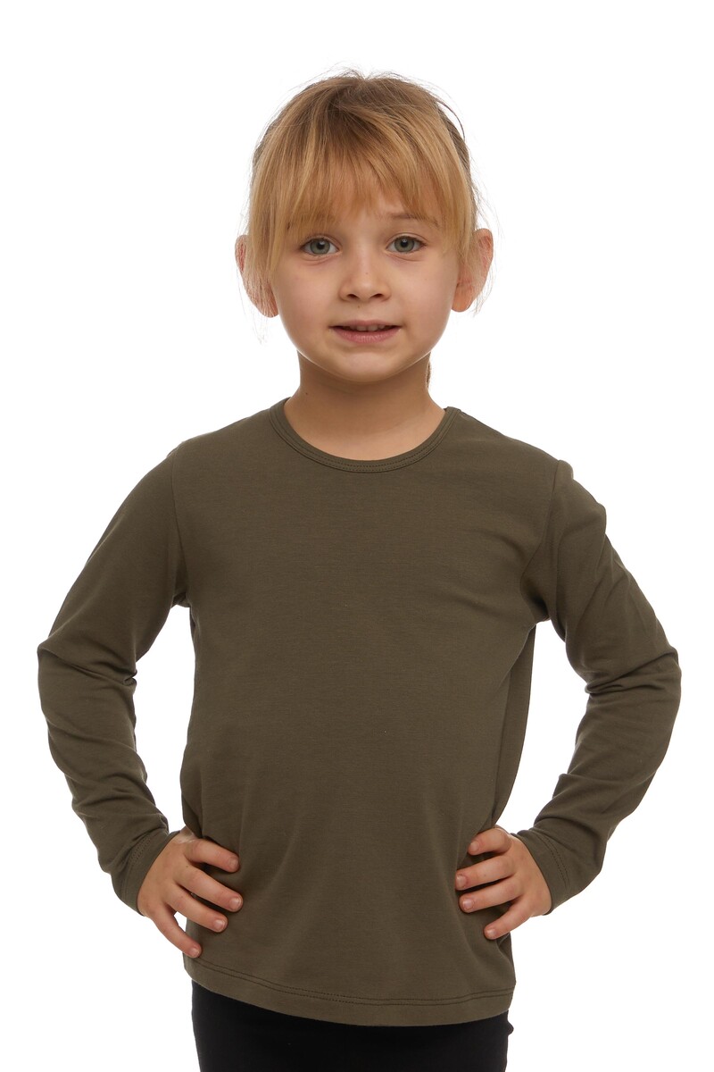 1-4 Years Old Lycra Long Sleeves T-shirt - Thumbnail