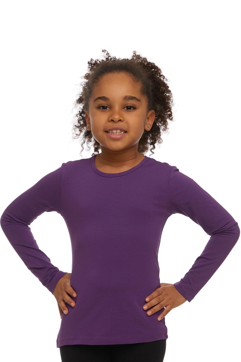 1-4 Years Old Lycra Long Sleeves T-shirt - Thumbnail