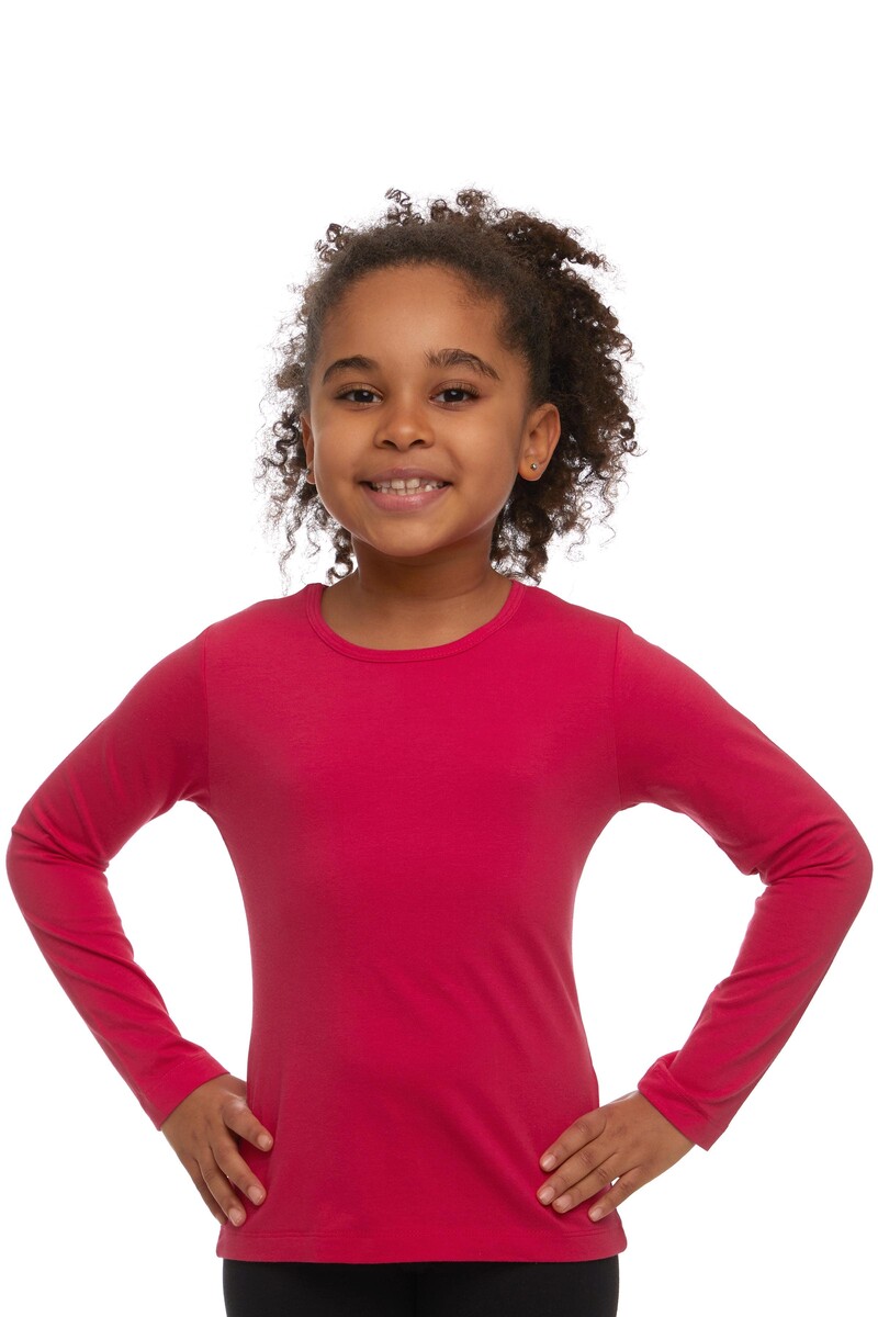 1-4 Years Old Lycra Long Sleeves T-shirt - Thumbnail