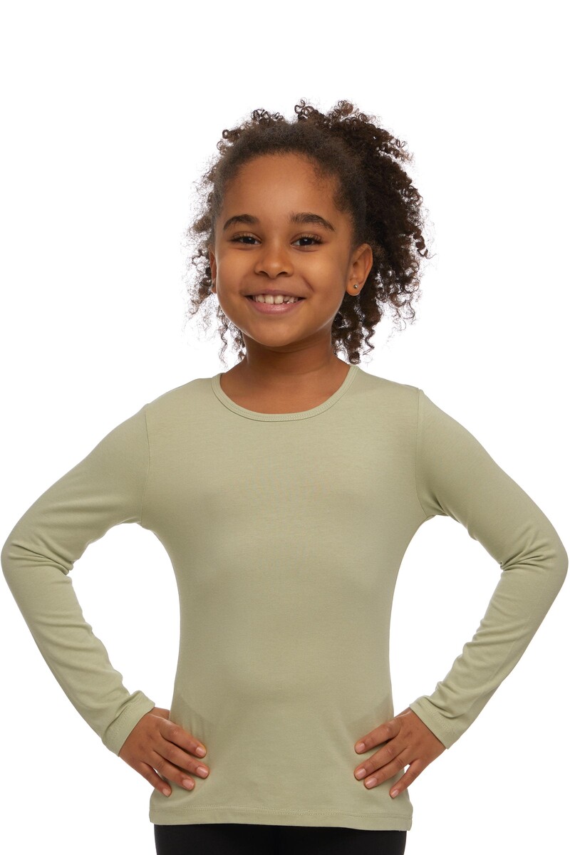 1-4 Years Old Lycra Long Sleeves T-shirt - Thumbnail