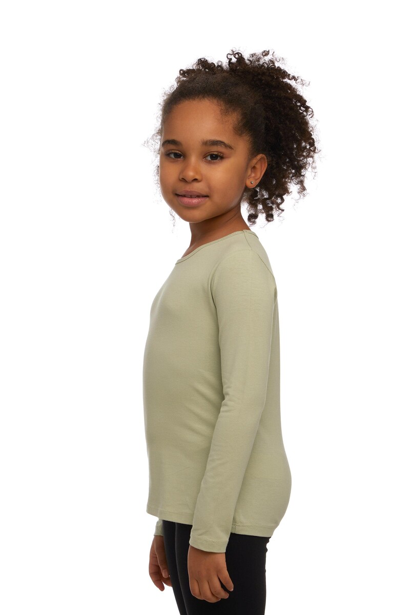 1-4 Years Old Lycra Long Sleeves T-shirt - Thumbnail