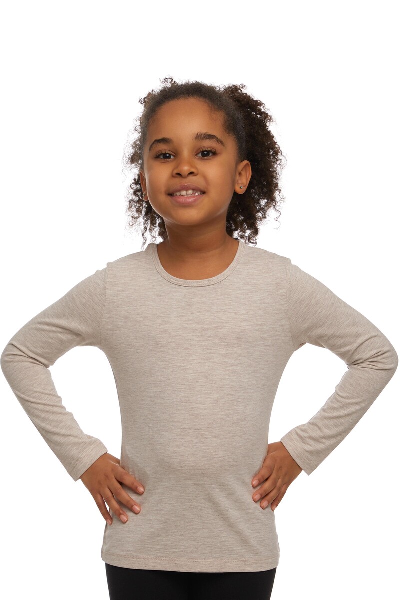 1-4 Years Old Lycra Long Sleeves T-shirt - Thumbnail