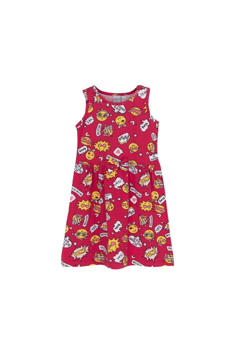 1-4 Years Old So Cool Pattern Short Sleeves Dress |Lovetti