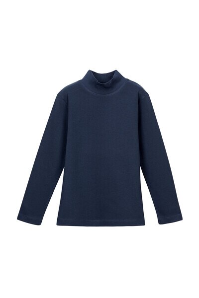 13-16 Years Old Half Turtleneck T-shirt - Thumbnail