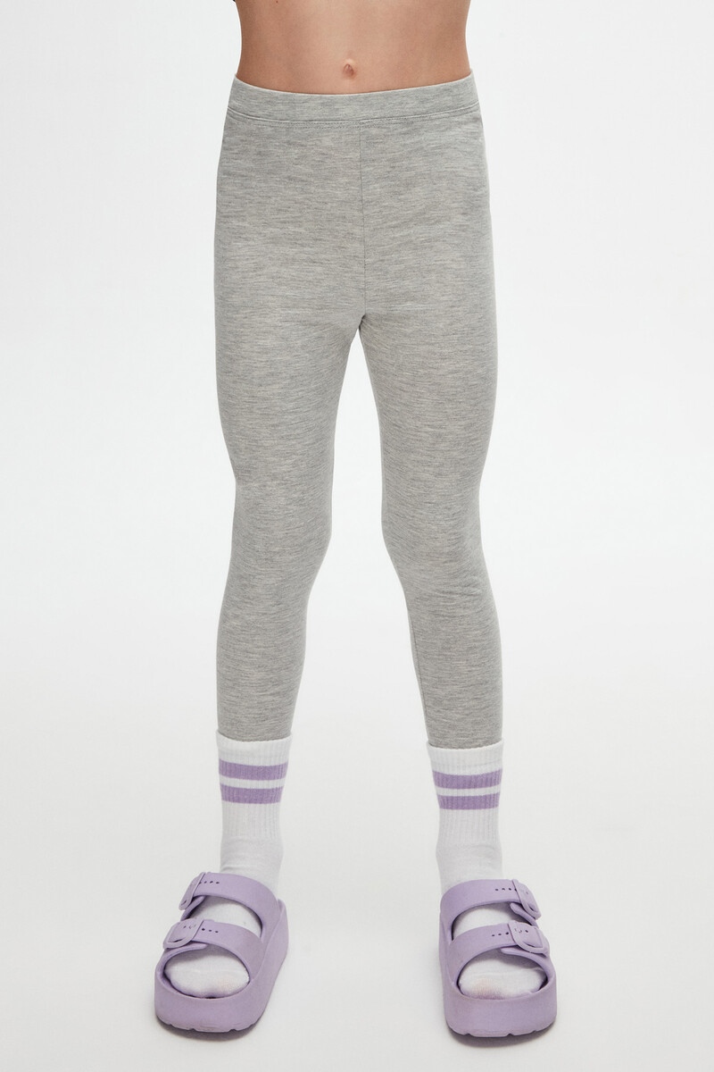 13-16 Years Old Plain Long Legging - Thumbnail