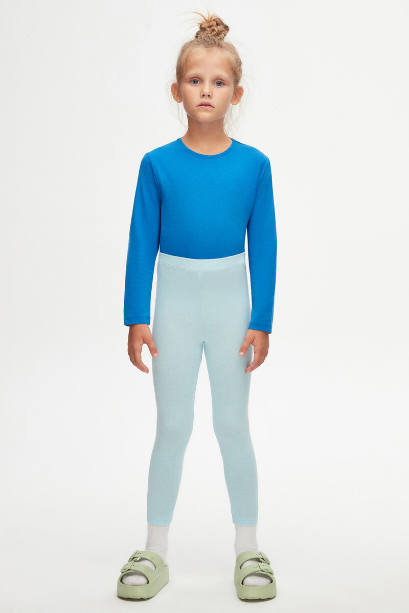 13-16 Years Old Plain Long Legging - Thumbnail