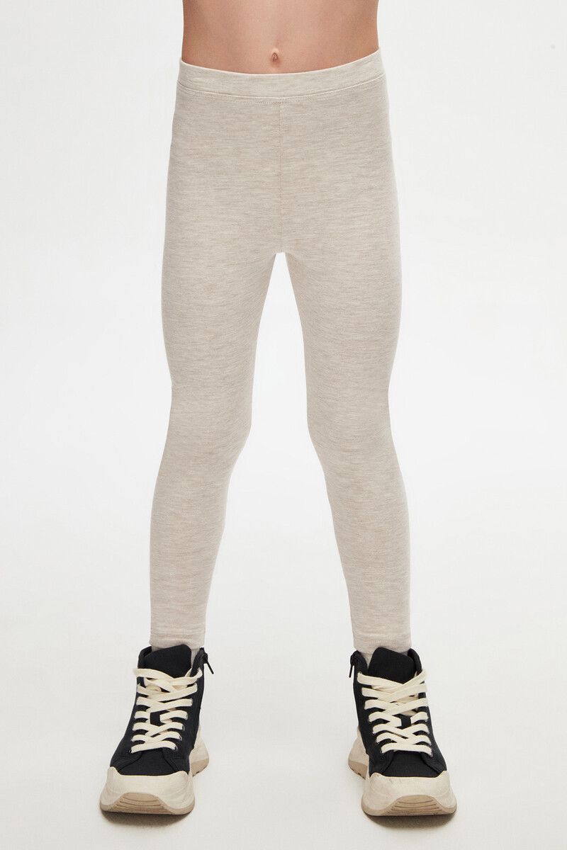 13-16 Years Old Plain Long Legging - Thumbnail