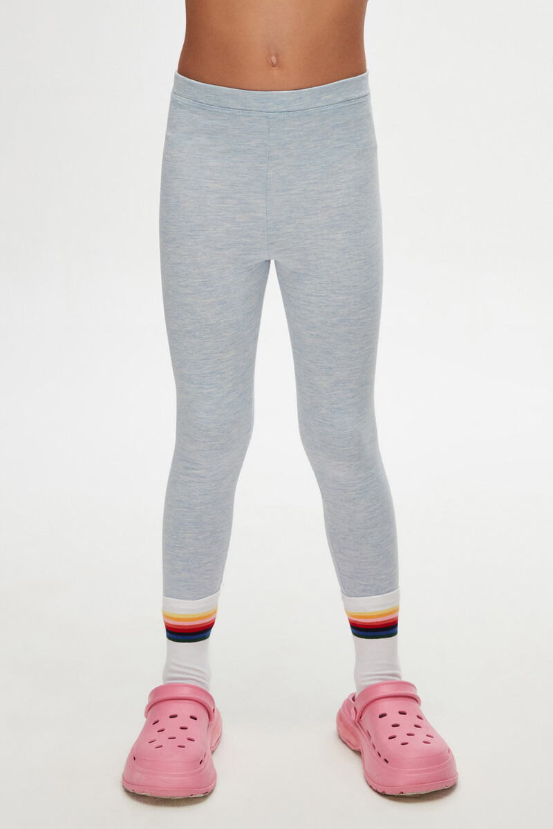 13-16 Years Old Plain Long Legging - Thumbnail