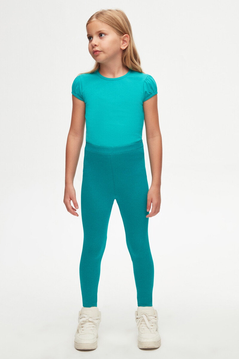 13-16 Years Old Plain Long Legging - Thumbnail