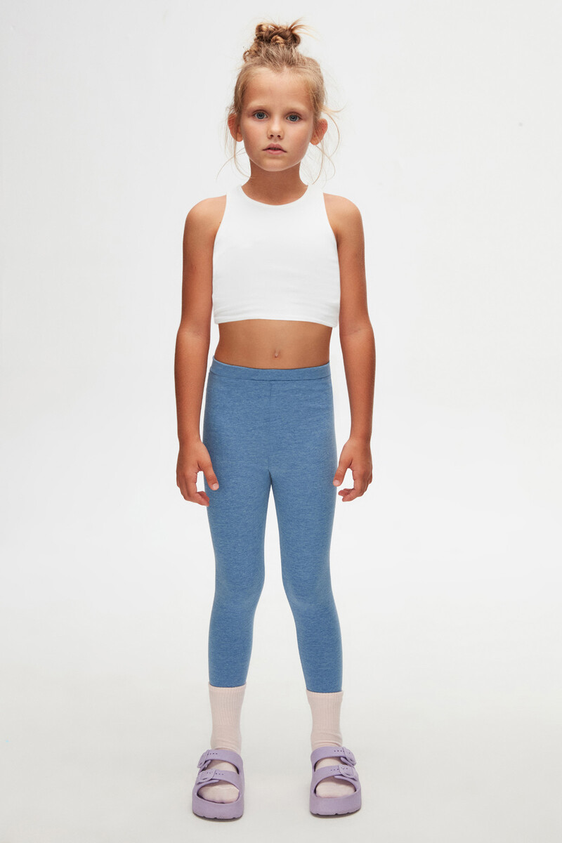 13-16 Years Old Plain Long Legging - Thumbnail