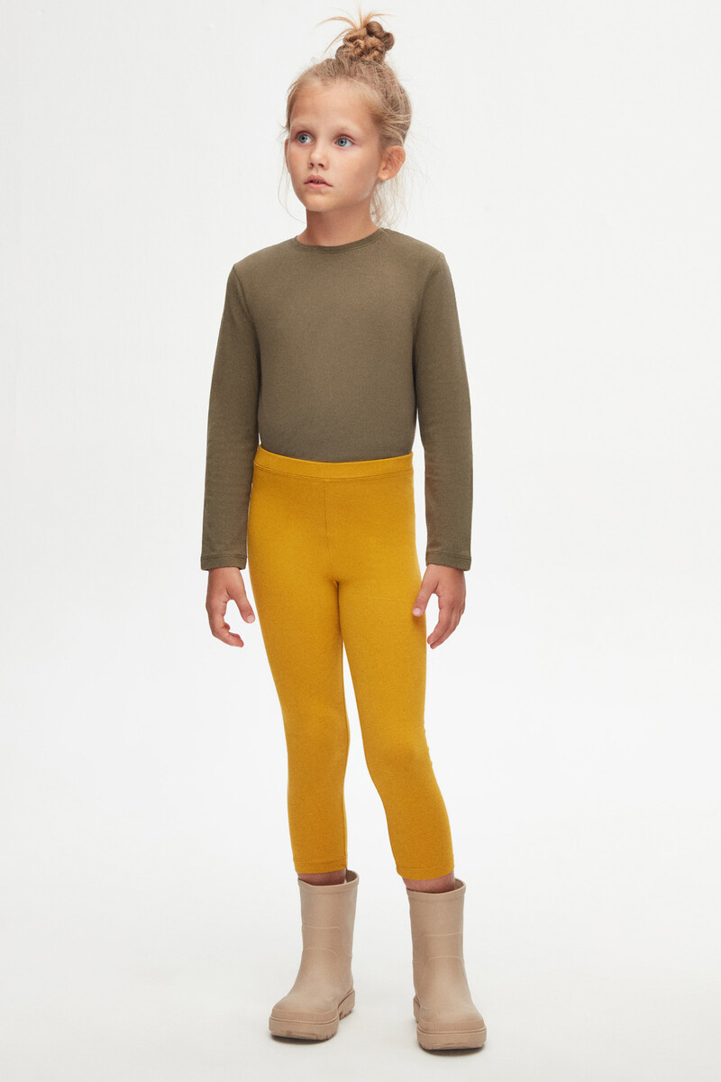 13-16 Years Old Plain Long Legging - Thumbnail