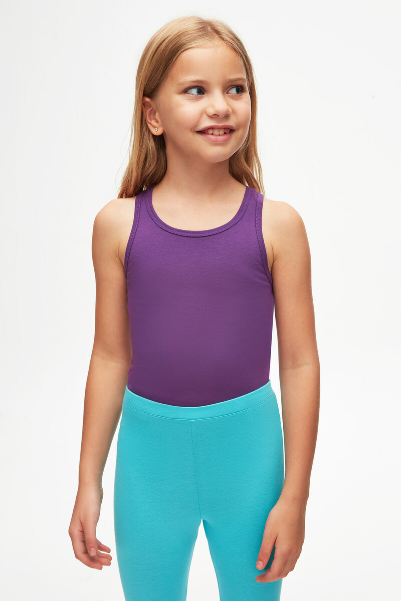 13-16 Years Old Plain Long Legging - Thumbnail