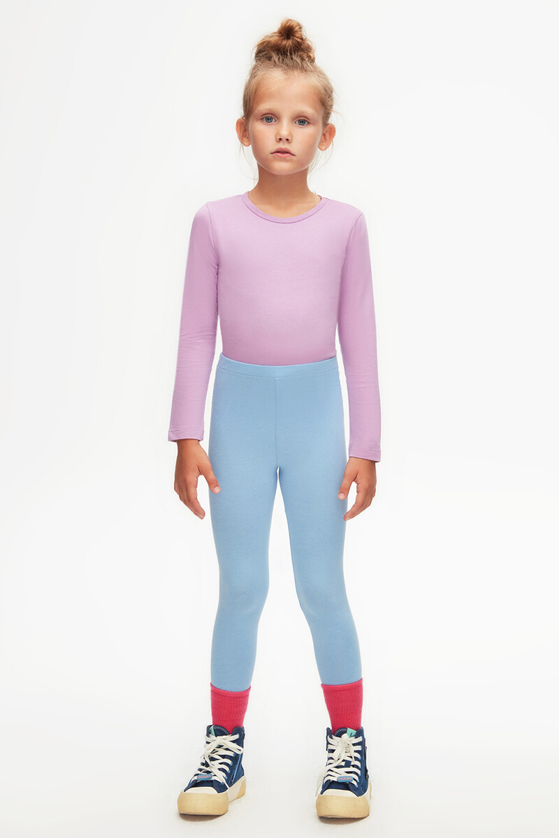 13-16 Years Old Plain Long Legging - Thumbnail