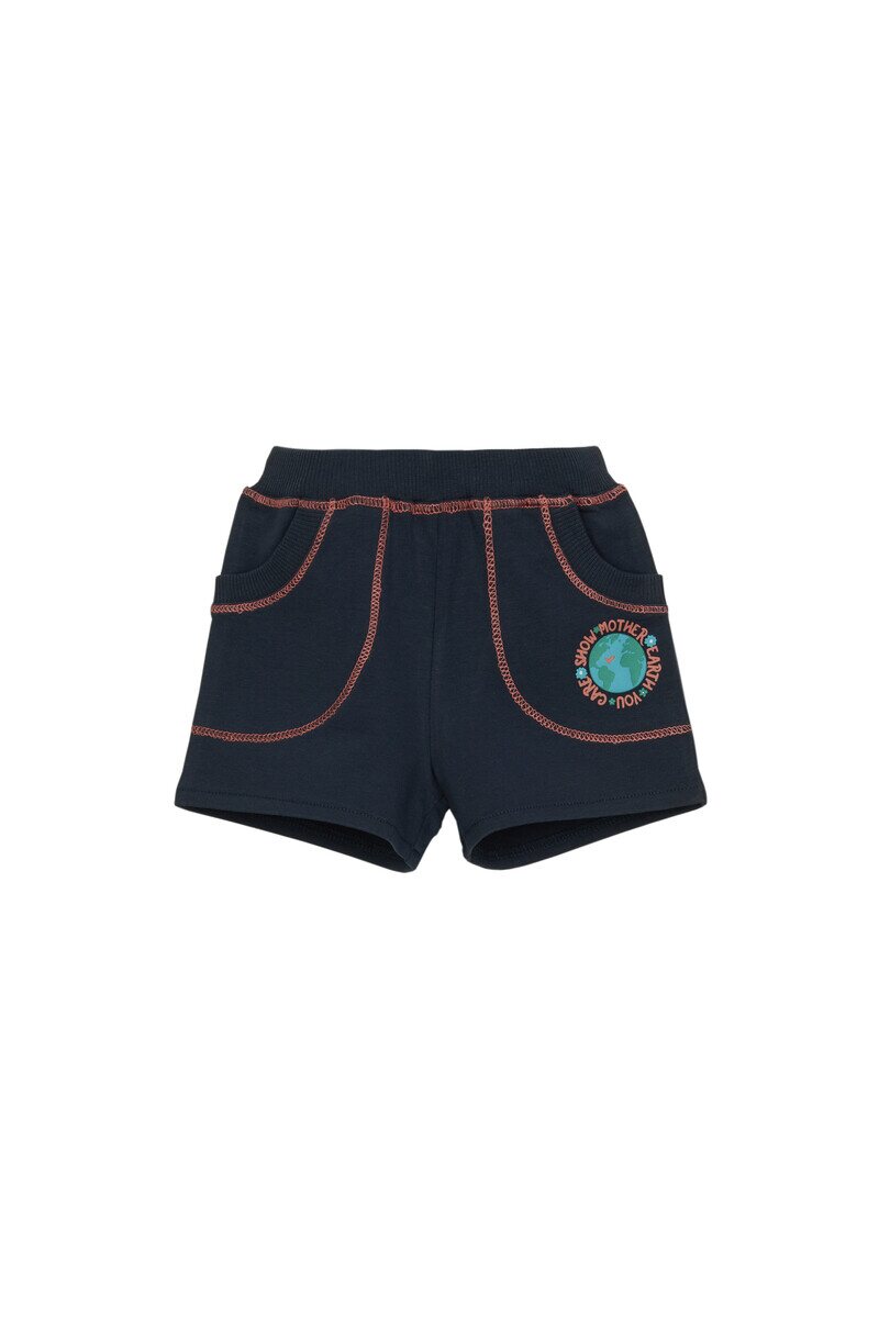 2-5 Years Old -2ply - Earth Printed Shorts - Thumbnail