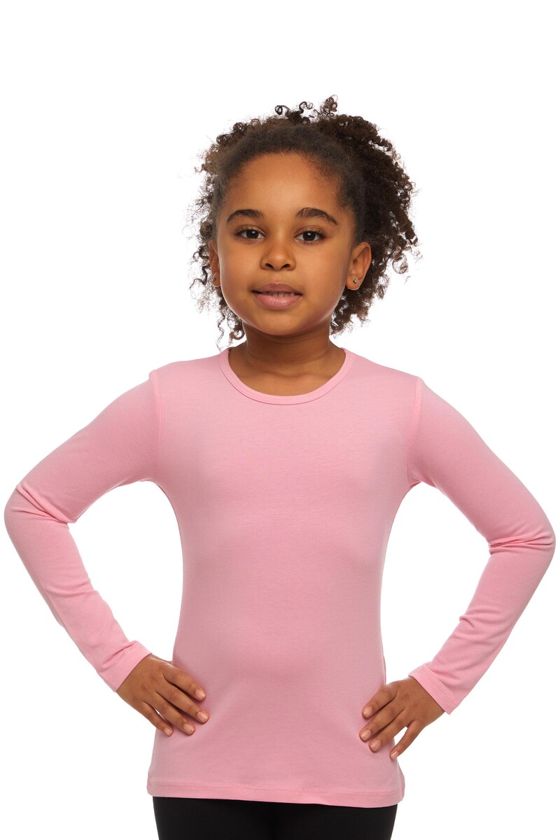 5-8 Ans T-shirt à Manches Longues En Lycra - Thumbnail