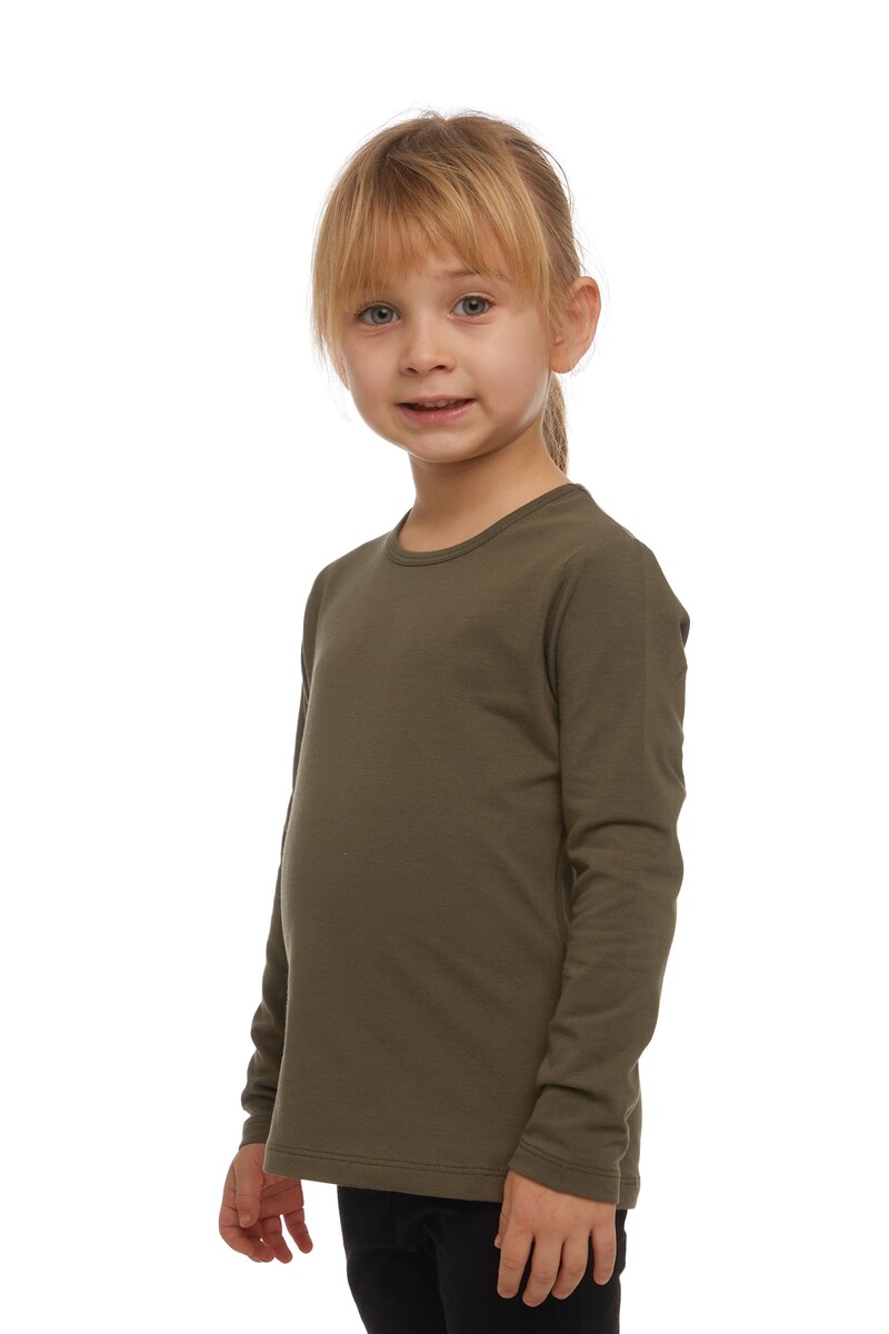 5-8 Ans T-shirt à Manches Longues En Lycra - Thumbnail