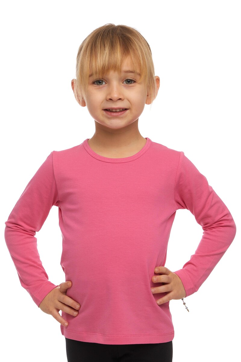 5-8 Ans T-shirt à Manches Longues En Lycra - Thumbnail