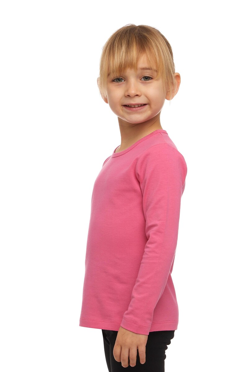 5-8 Ans T-shirt à Manches Longues En Lycra - Thumbnail