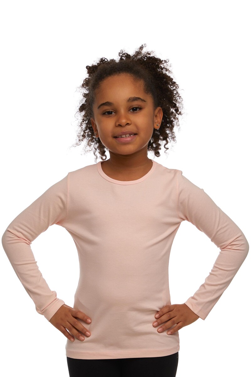 5-8 Ans T-shirt à Manches Longues En Lycra - Thumbnail