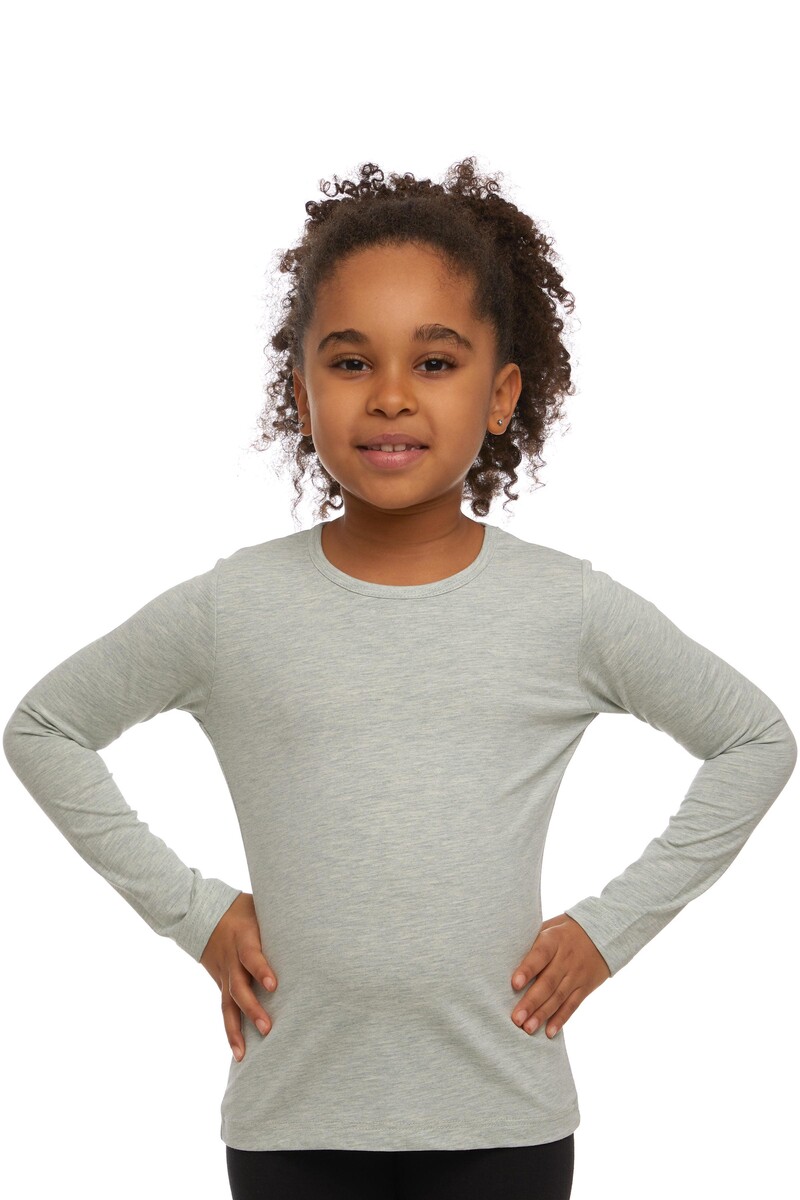 5-8 Ans T-shirt à Manches Longues En Lycra - Thumbnail