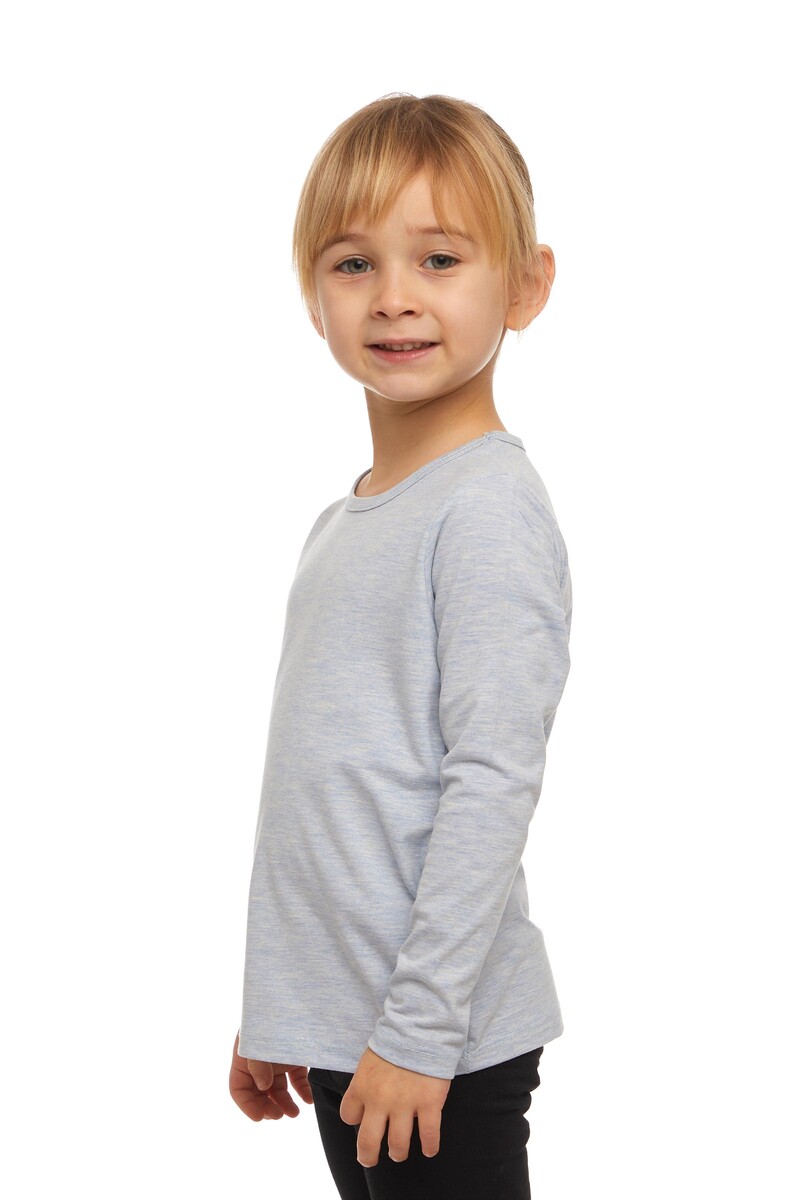 5-8 Ans T-shirt à Manches Longues En Lycra - Thumbnail