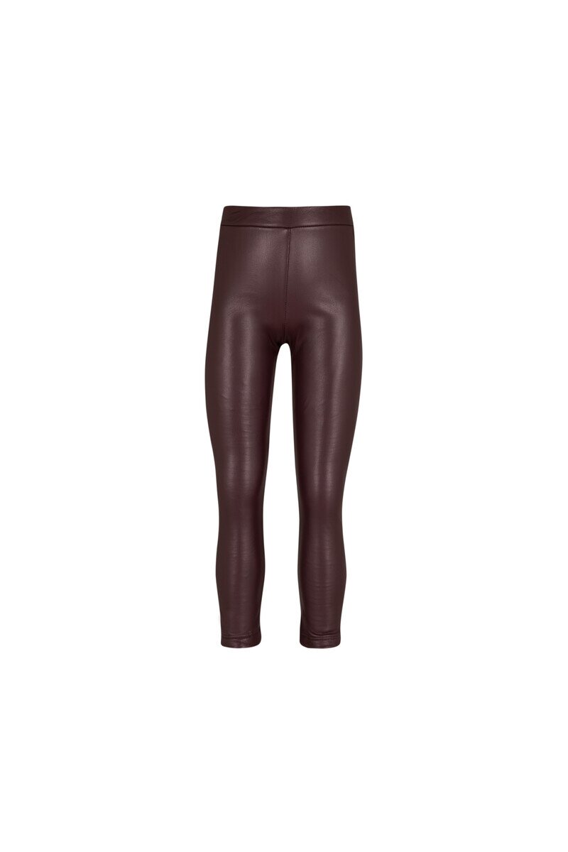 5-8 Years Old Fleece Leather Long Legging - Thumbnail