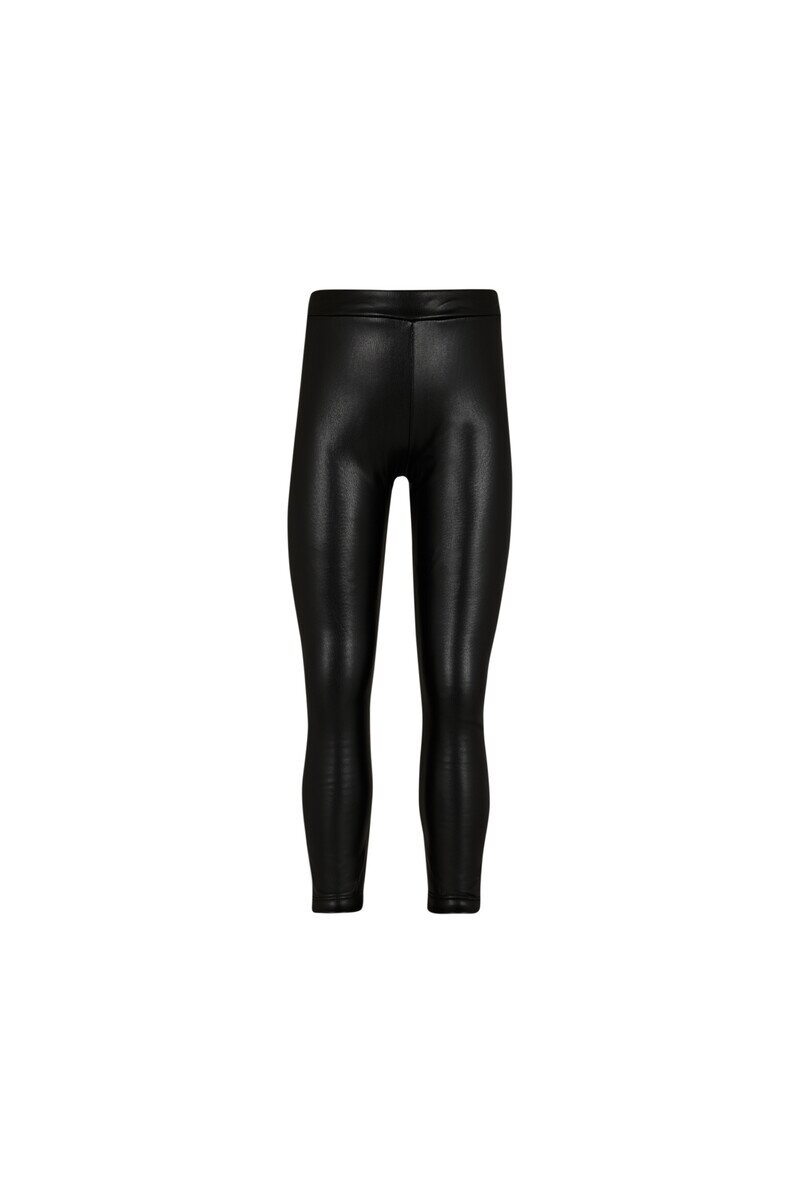 5-8 Years Old Fleece Leather Long Legging - Thumbnail