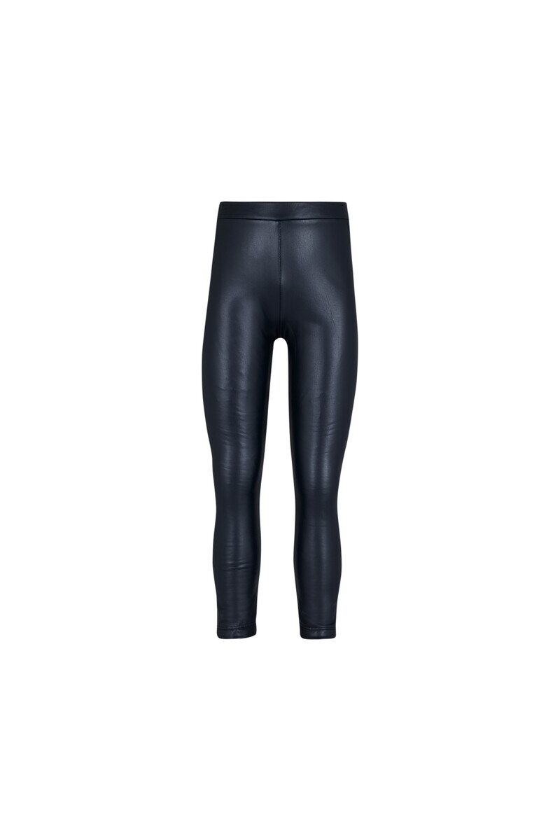 5-8 Years Old Fleece Leather Long Legging - Thumbnail