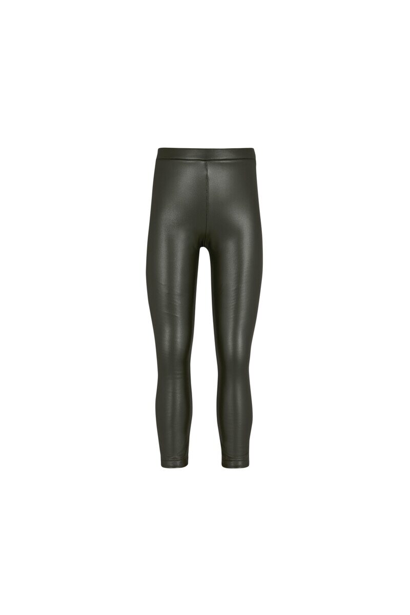 5-8 Years Old Fleece Leather Long Legging - Thumbnail