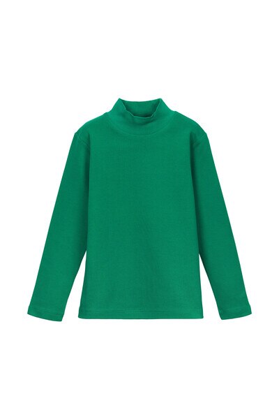 5-8 Years Old Half Turtleneck T-shirt - Thumbnail