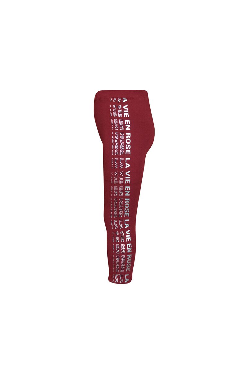 5-8 Years Old La Vıe En Rose Printed 40/1 Interlock Legging - Thumbnail