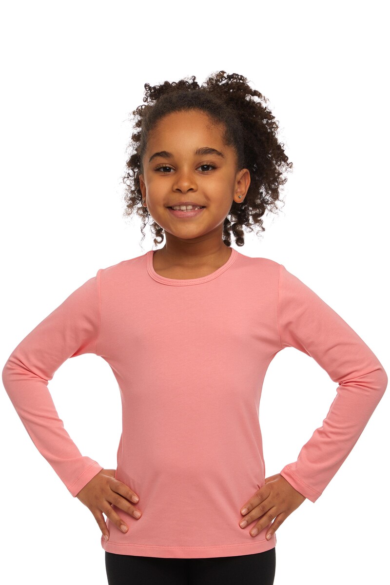 5-8 Years Old Lycra Long Sleeves T-shirt - Thumbnail