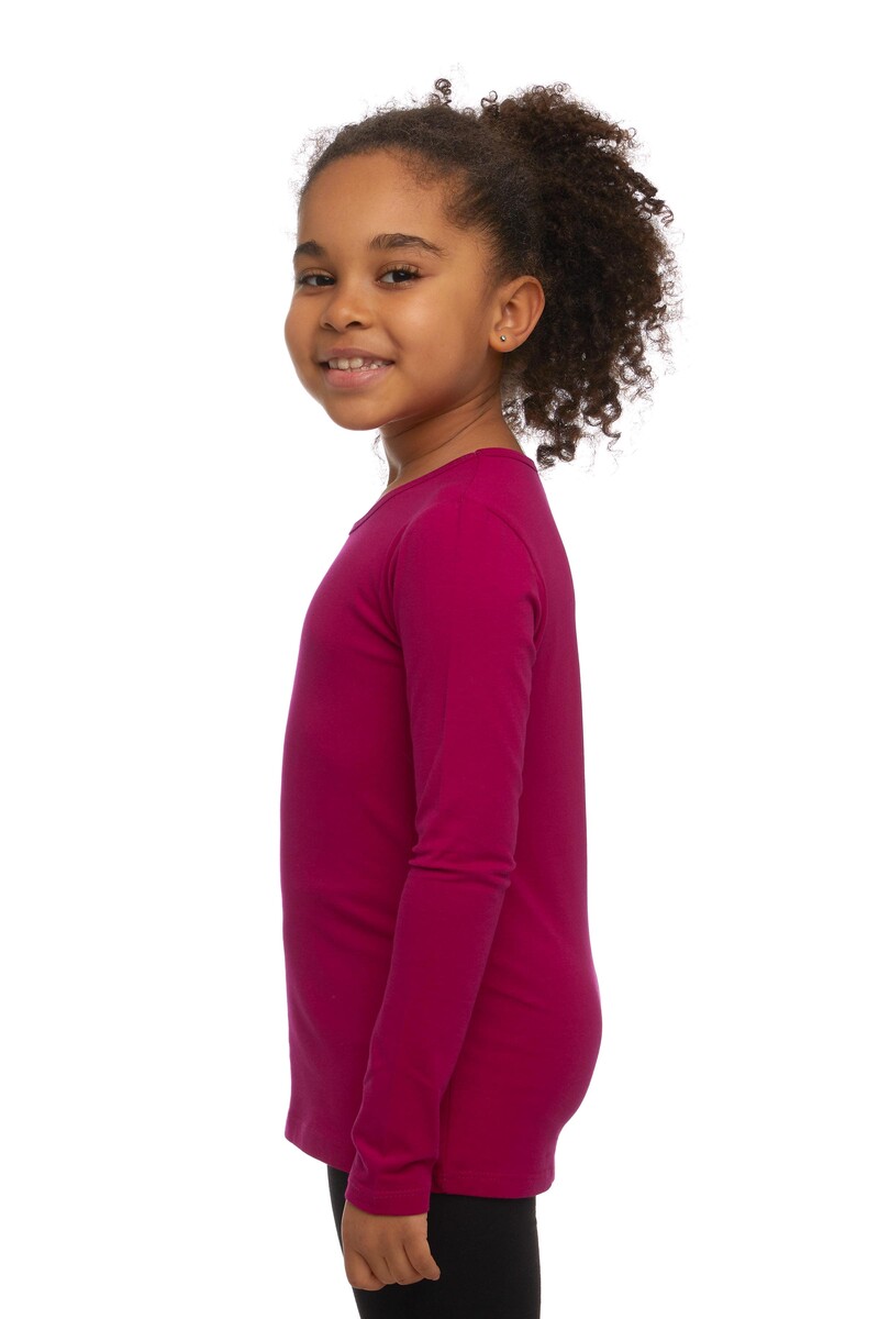 5-8 Years Old Lycra Long Sleeves T-shirt - Thumbnail