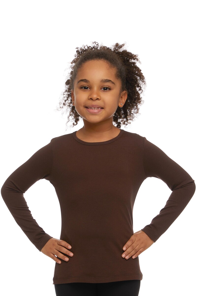 5-8 Years Old Lycra Long Sleeves T-shirt - Thumbnail