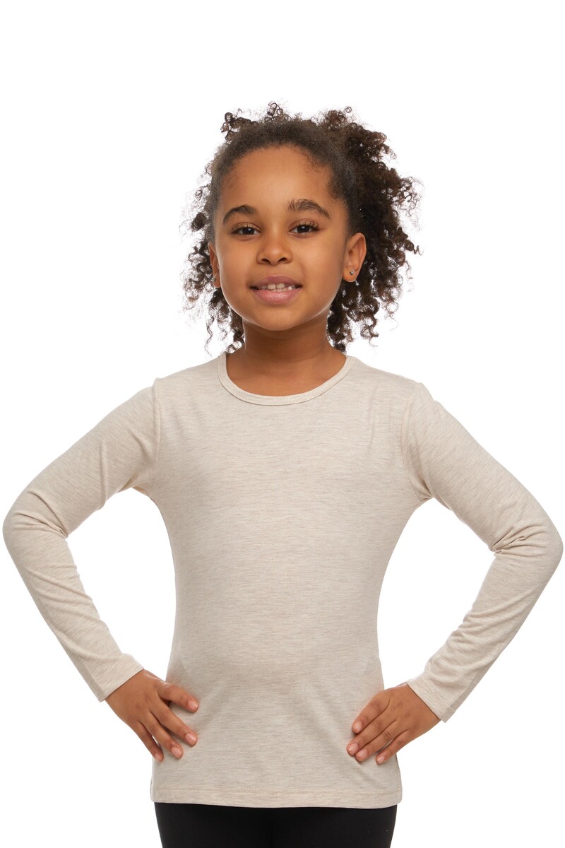 5-8 Years Old Lycra Long Sleeves T-shirt - Thumbnail