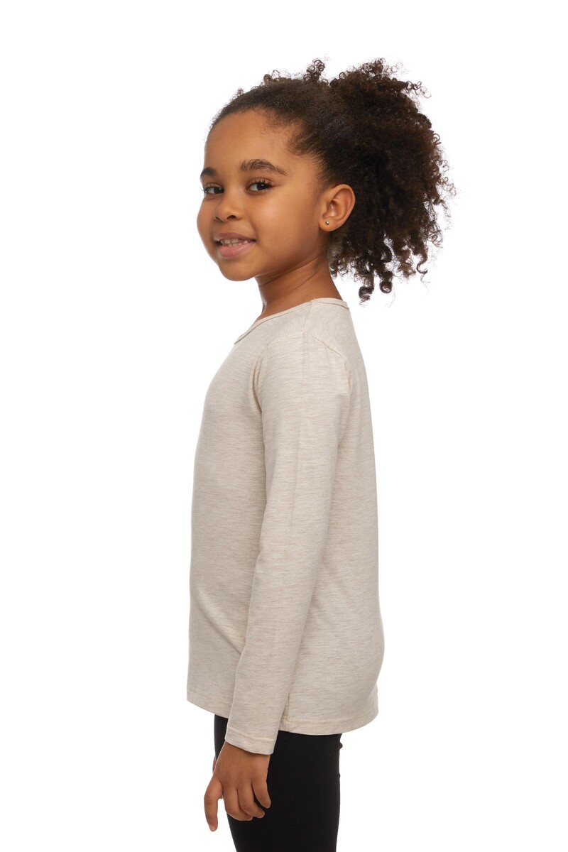 5-8 Years Old Lycra Long Sleeves T-shirt - Thumbnail