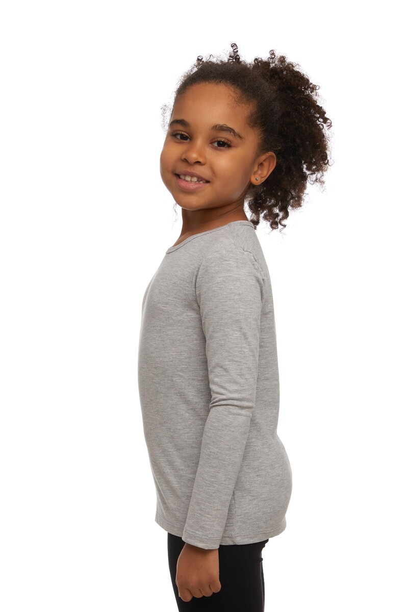 5-8 Years Old Lycra Long Sleeves T-shirt - Thumbnail