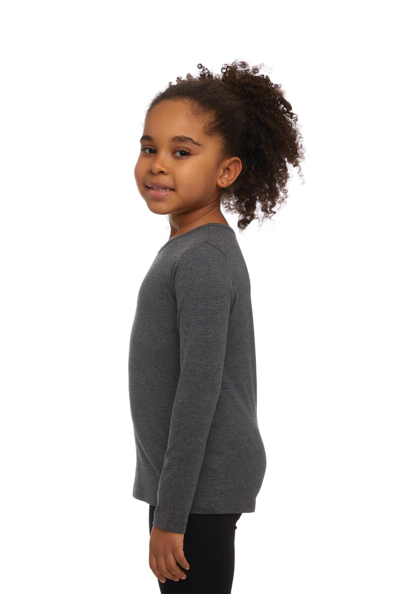 5-8 Years Old Lycra Long Sleeves T-shirt - Thumbnail