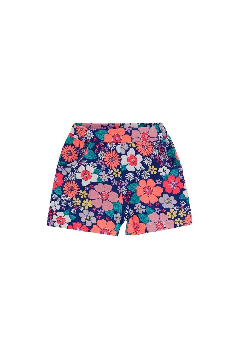 5-8 Years Old Neon Garden Pattern Shorts - Thumbnail