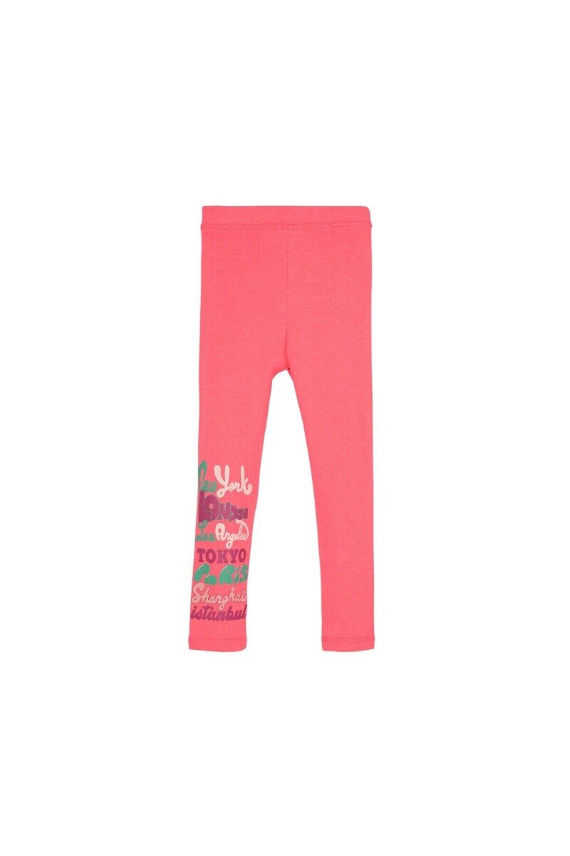 5-8 Years Old New York İstanbul Printed Jersey Legging - Thumbnail