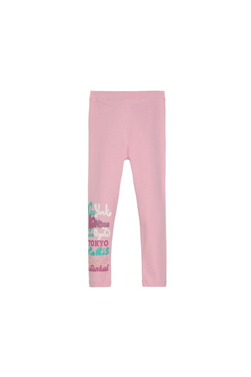 5-8 Years Old New York İstanbul Printed Jersey Legging - Thumbnail