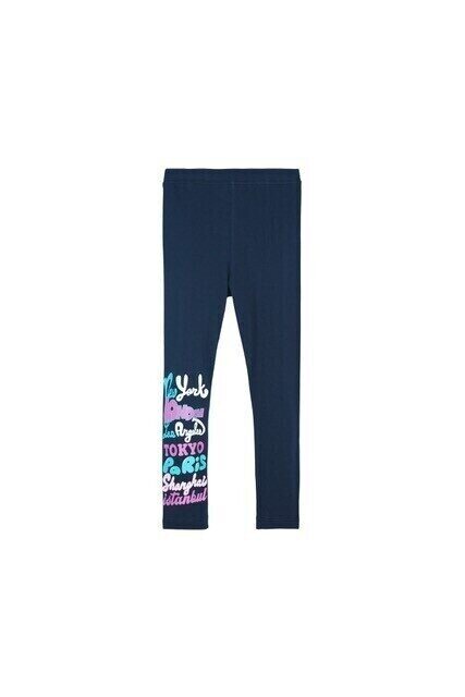 5-8 Years Old New York İstanbul Printed Jersey Legging - Thumbnail