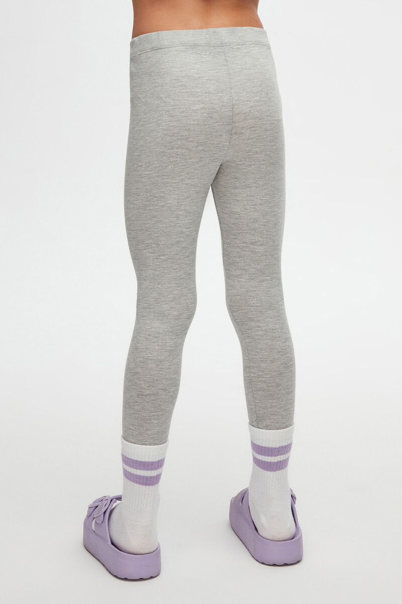 5-8 Years Old Plain Long Legging - Thumbnail