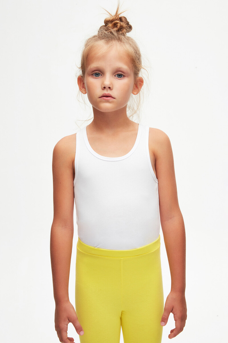 5-8 Years Old Plain Long Legging - Thumbnail